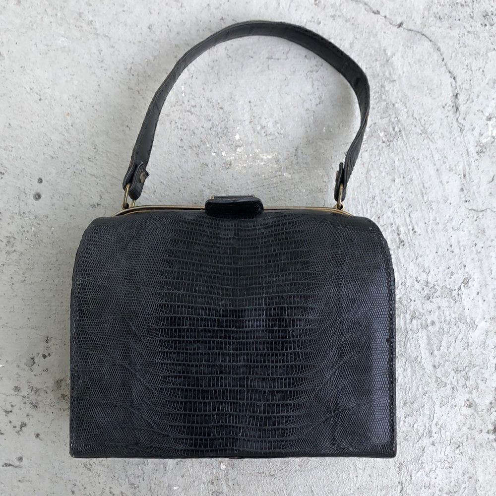 Vintage lizard handbag  